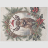 Kerstrendier  Krans Pine Decoupage Tissuepapier (Voorkant)