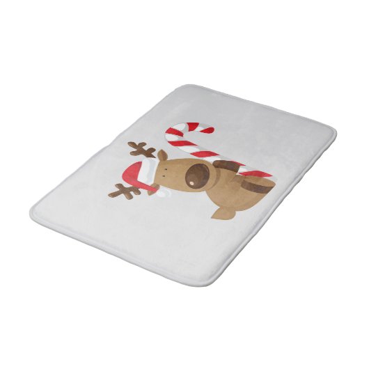 Kerstrendier met snoepriet badmat (Gekanteld)