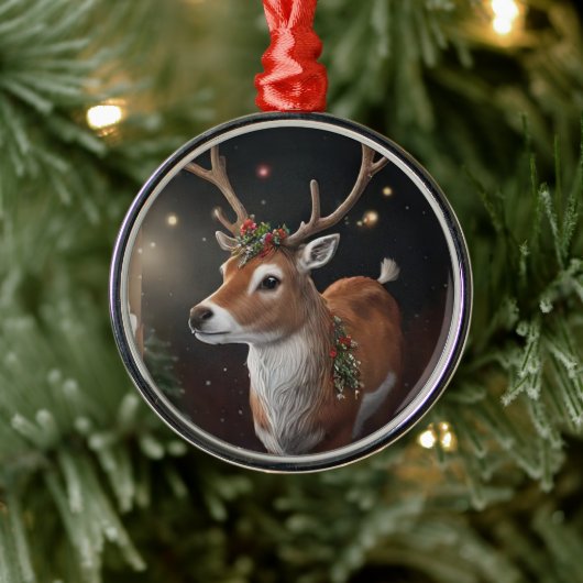 kerstrendier metalen ornament (Boom)