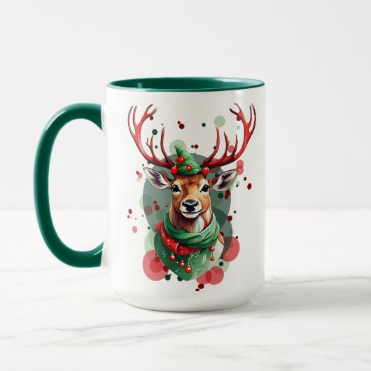 kerstrendier mok (Links)