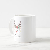 Kerstrendier mok cadeau voor haar (Voorkant links)