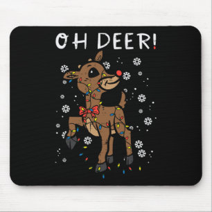 Kerstrendier Oh Deer Schattige Xmas Boys Girls Ki Muismat