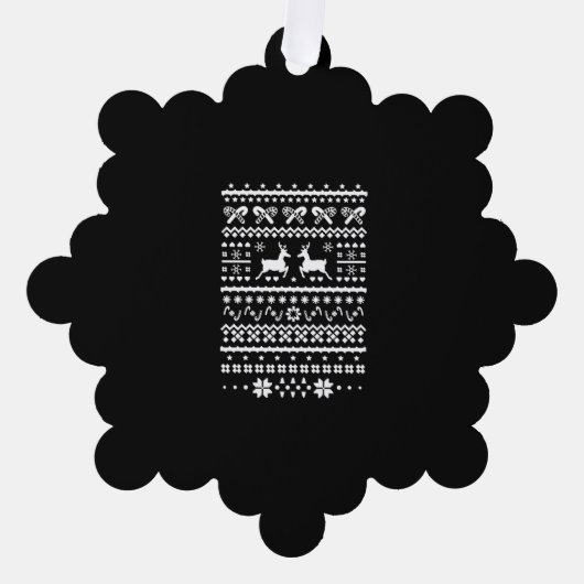 kerstrendier ornament kaart (Voorkant)