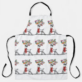 kerstrendier schort (Voorkant)