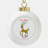 Kerstrendier Snowflake met decoratie (Voorkant)