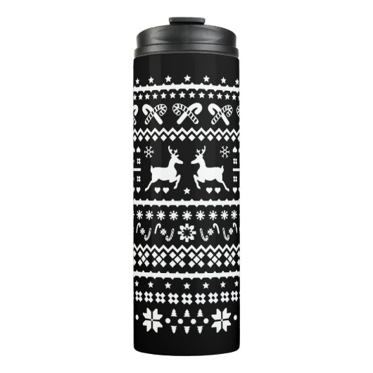 kerstrendier thermosbeker (Voorkant)