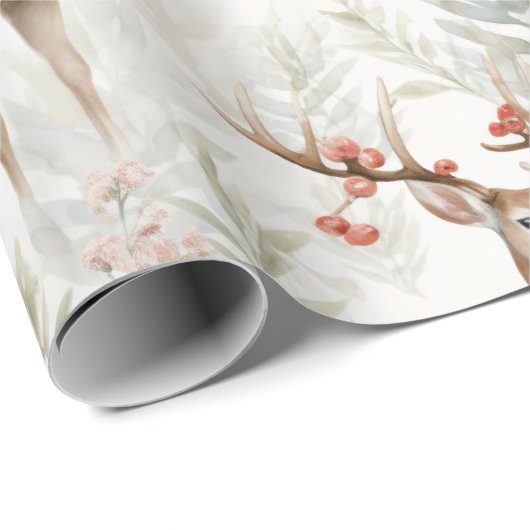 kerstrendier-Vintage Cadeaupapier (Rol Hoek)