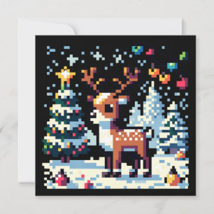 Kerstrendier Winter Wonderland Pixel Art