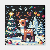Kerstrendier Winter Wonderland Pixel Art