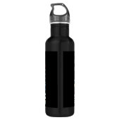 Kerstrendier Winter Wonderland Pixel Art Waterfles (Achterkant)