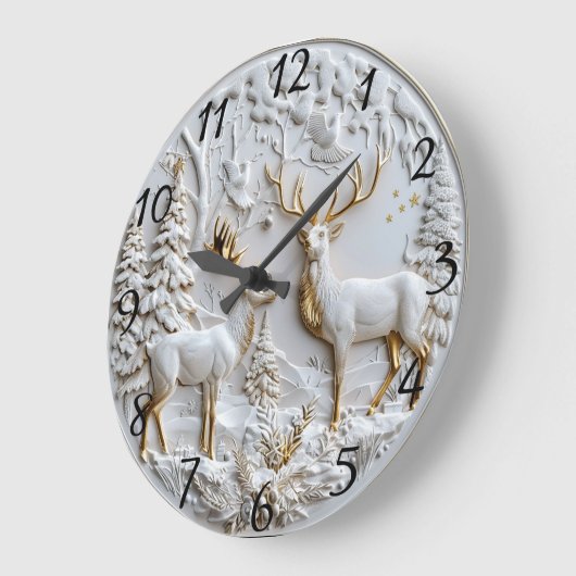Kerstrendier wintermagie grote klok (Hoek)