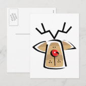 kerstrendiercadeau feestdagenkaart (Voorkant / Achterkant)