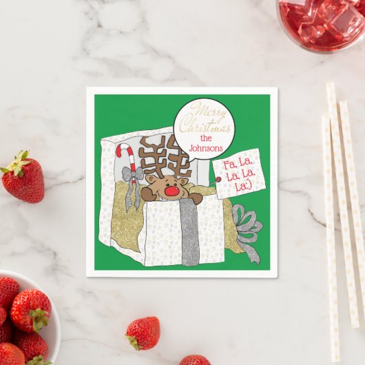 Kerstrendiercadeau Servet (Insitu)