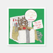 Kerstrendiercadeau Servet (Voorkant)