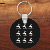 Kerstrendierdanseres Ballet Ballerina Dance T Sleutelhanger (Voorkant)