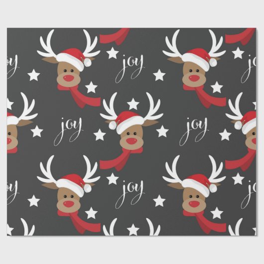 Kerstrendieren Cadeaupapier (Vlak)