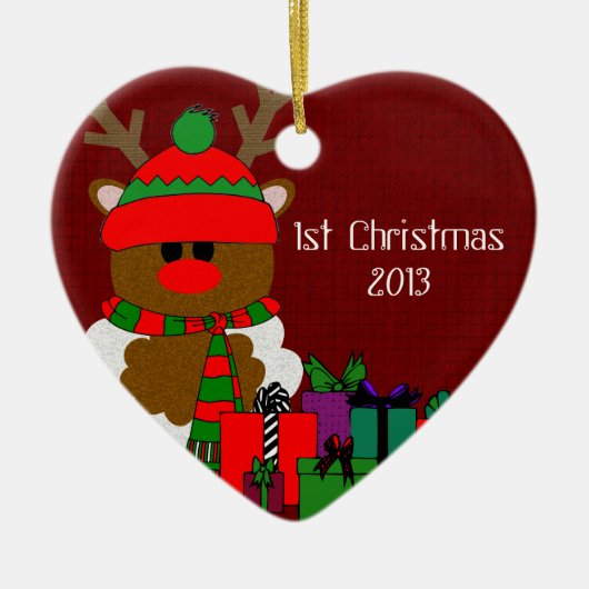Kerstrendieren en Cadeaus Keramisch Ornament (Voorkant)