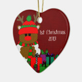 Kerstrendieren en Cadeaus Keramisch Ornament (Links)