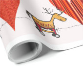Kerstrendieren en hart cadeaupapier (Rol Hoek)