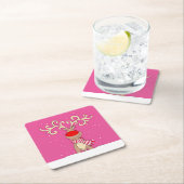 kerstrendieren grote geweien roze onderzetters (Insitu)