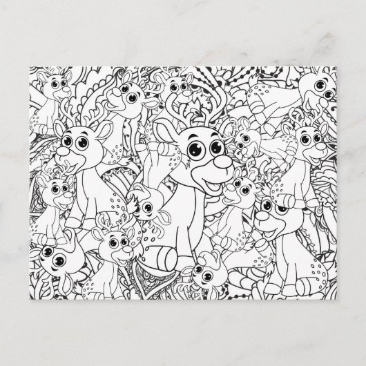 kerstrendieren Mandala Abstract kleuren Briefkaart (Voorkant)