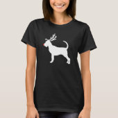Kerstrendieren met bloedhond Antlers Kerstmis T-shirt (Voorkant)