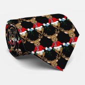 Kerstrendieren met een lichte touwtje stropdas (Opgerold)