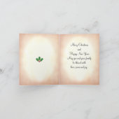 kerstrendieren met zwarte en rode ingewanden feestdagen kaart (Binnen)