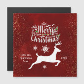 Kerstrendieren op Bourgondische vakantie Kaart Mag (Voorkant / Achterkant)