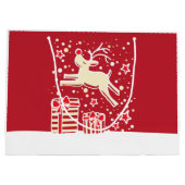 Kerstrendieren steigerend over cadeautjes cadeauta groot cadeauzakje (Achterkant)