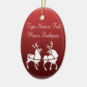 Kerstrendieren verpersoonlijken decoratie (Links)