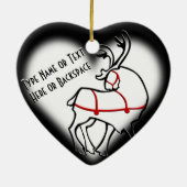 Kerstrendieren verpersoonlijken decoratie (Achterkant)