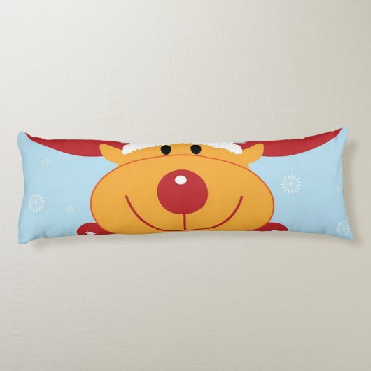 Kerstrendierensantilers voor de sneeuwvlokken van  lichaamskussen (Achterkant)