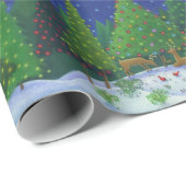 Kerstrendierentuin Cadeaupapier (Rol Hoek)