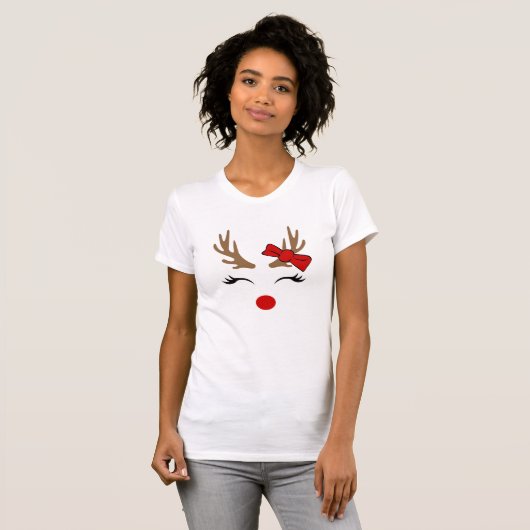 Kerstrendierentuin T-Shirt (Voorkant volledig)