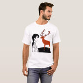 Kerstrendierentuin T-shirt (Voorkant volledig)
