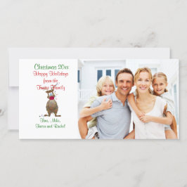 Kerstrendierfamilie - Fotokaart Feestdagenkaart