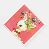 kerstrendierfeest servet (Hoek)