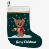 Kerstrendierfeestdag cartoon kleine kerstsok (Voorkant)