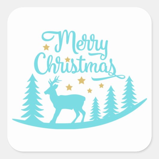 kerstrendierfeestdag sticker (Voorkant)