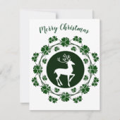 KerstrendierFloral Wreator Wenskaart (Voorkant)