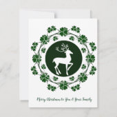 KerstrendierFloral Wreator Wenskaart (Achterkant)