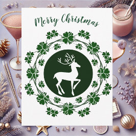 KerstrendierFloral Wreator Wenskaart