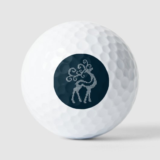 kerstrendiergeweien nieuwjaar hert hert golfballen (Voorkant)