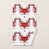 Kerstrendiergezicht Bad Handdoek (Handdoek)