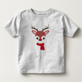 Kerstrendiergezicht Kinder Shirts