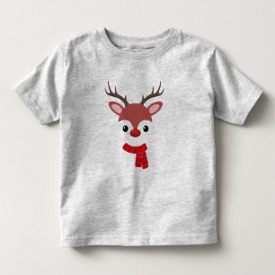 Kerstrendiergezicht Kinder Shirts