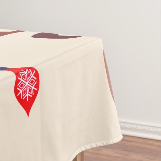 Kerstrendiergezicht Tafelkleed (Voorbeeld)