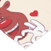 Kerstrendiergezicht Tafelkleed (Gekanteld)