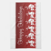 Kerstrendierhanddoeken, aangepaste vakantiehanddoe theedoek (Verticaal)